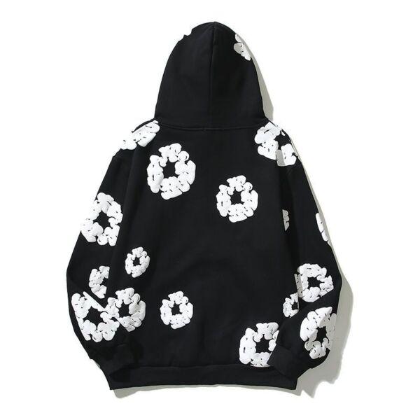 New DENIM TEARS Foam Printing Hip Hop Graffiti Hoodies Unisex Sweatshirts Fall