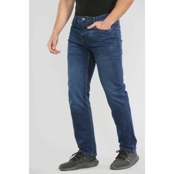 Mens Straight Leg Jeans Regular fit Men Stretch Denim Pants Sizes 28-40 New